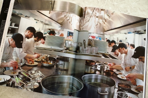 a busy restaurant kitchen