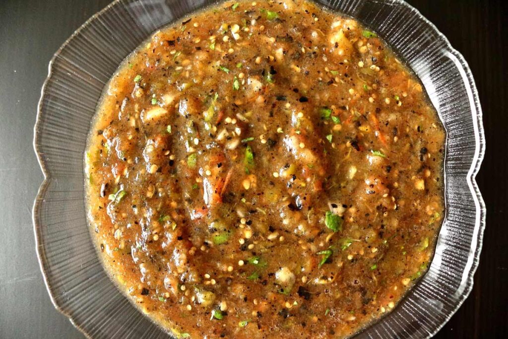 Salsa Quemada (Roasted Tomato and Tomatillo Salsa) Mission Food Adventure