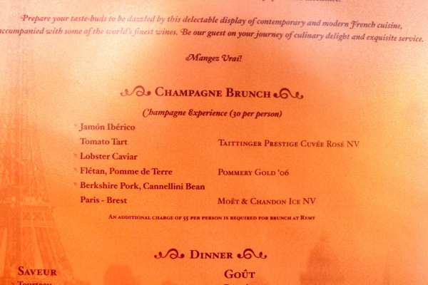 a closeup of a restaurant menu