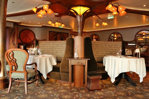 a view of the elegant dining room at Remy