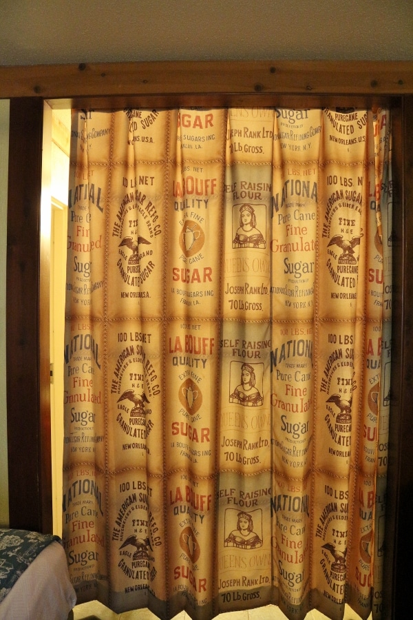 a back-lit curtain