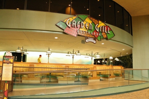 the entrance to the Garden Grill in the Land Pavilion in Epcot