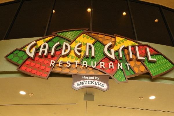 a sign that says Garden Grill Restaurant