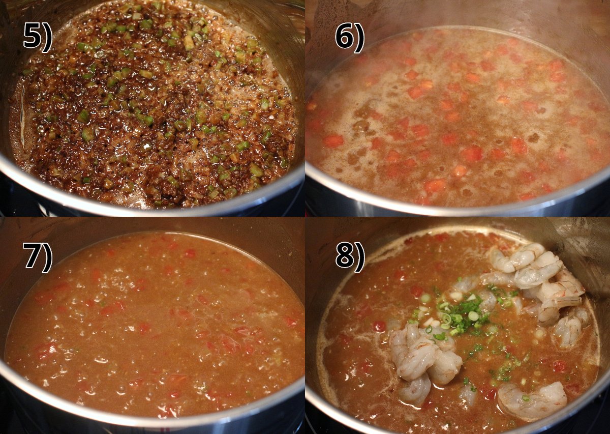 step by step photos of making shrimp etouffee