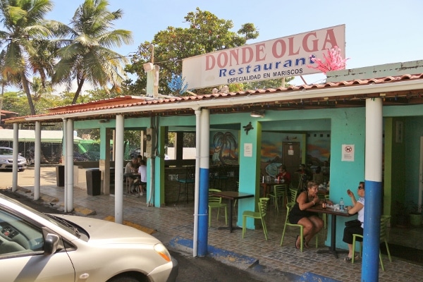 exterior of Donde Olga Restaurant in San Juan, Puerto Rico