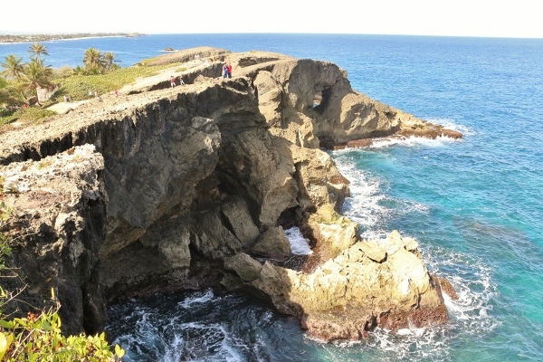 A rocky area next to a body of water