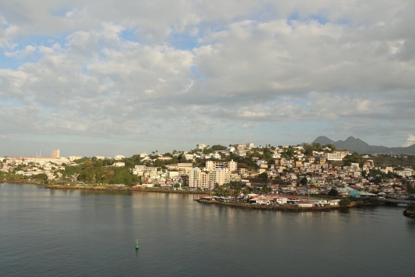 wide view of Fort-de-France, Martinique