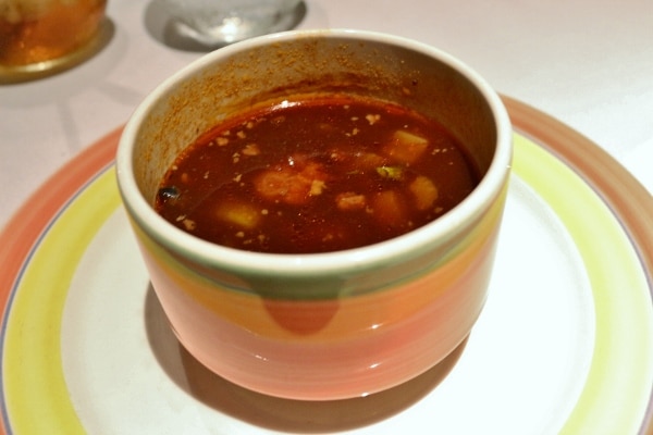 a cup of soup