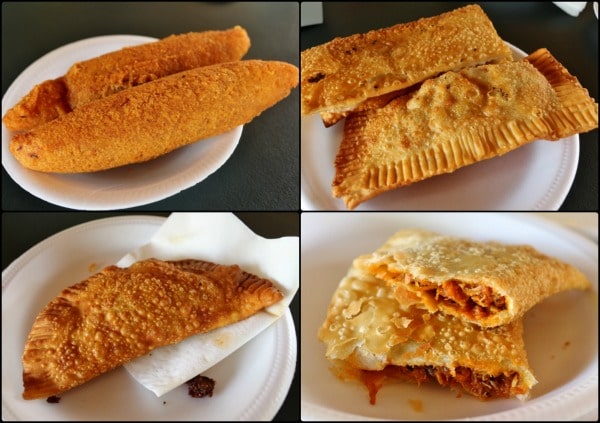 a variety of fried turnovers