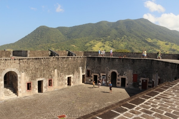 A view inside the open air area of Brimstone Hill Fortress