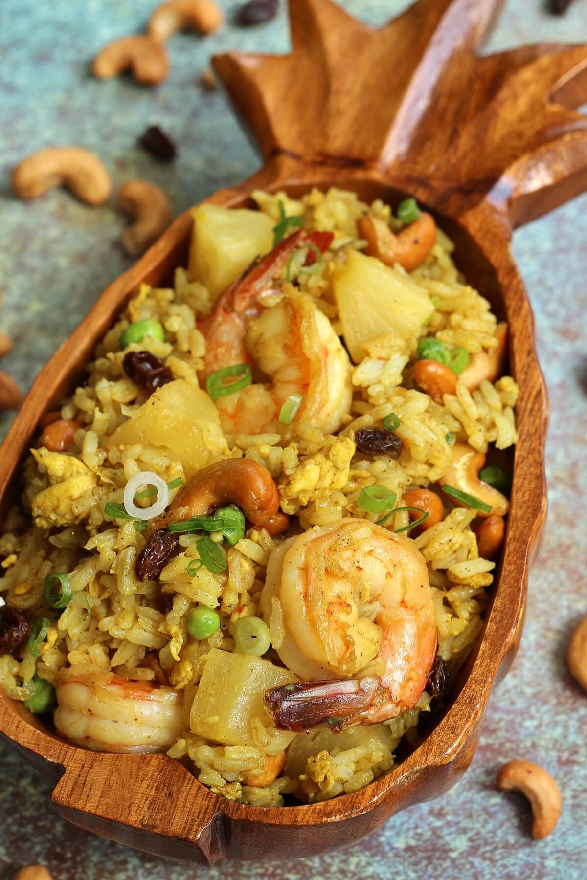 Sheet-Pan Shrimp, Pineapple & Peppers with Rice