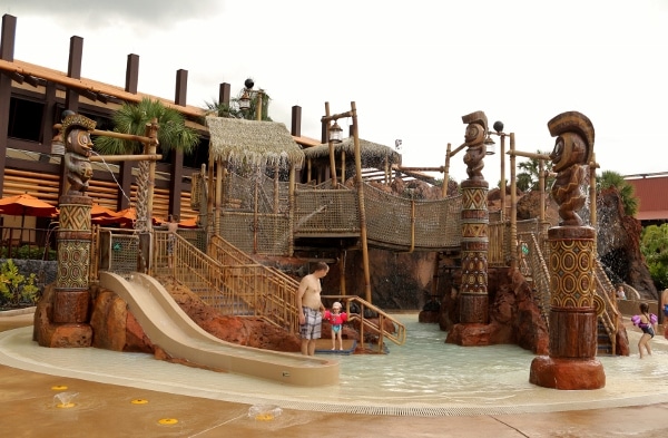 an outdoor splash area for children