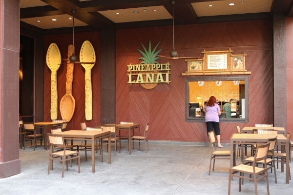 the exterior of the Pineapple Lanai at Disney\'s Polynesian Village Resort