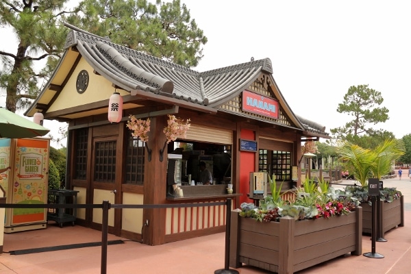 the Hanami food booth in the Japan Pavilion