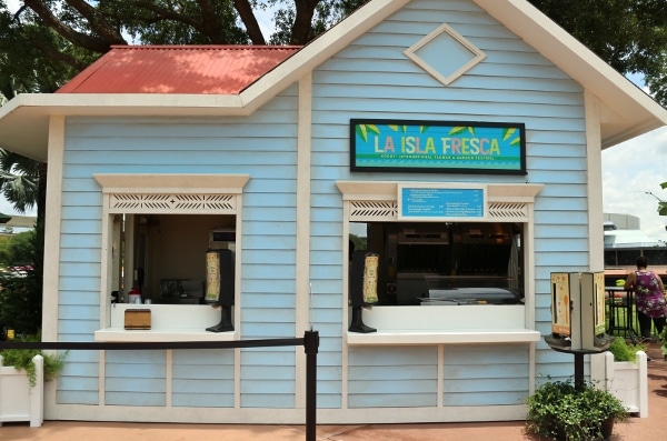 the La Isla Fresca food booth