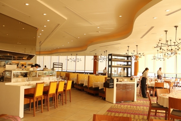 the dining room inside California Grill at Disney\'s Contemporary Resort