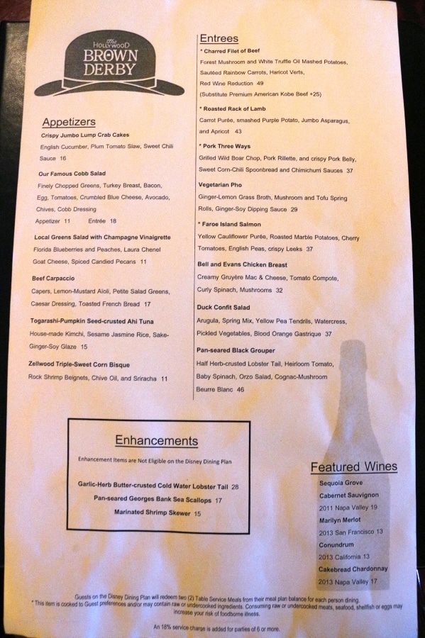 A close up of a restaurant menu