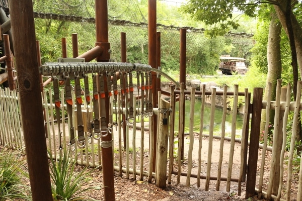 A gate at one end of a fence