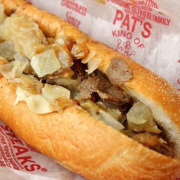 Philly cheesesteak from Pat's