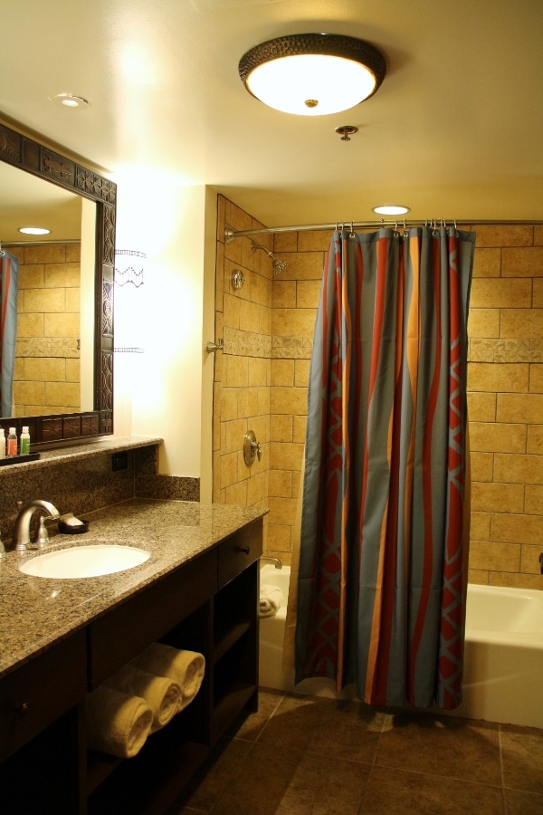 a bathroom with a sink and bathtub