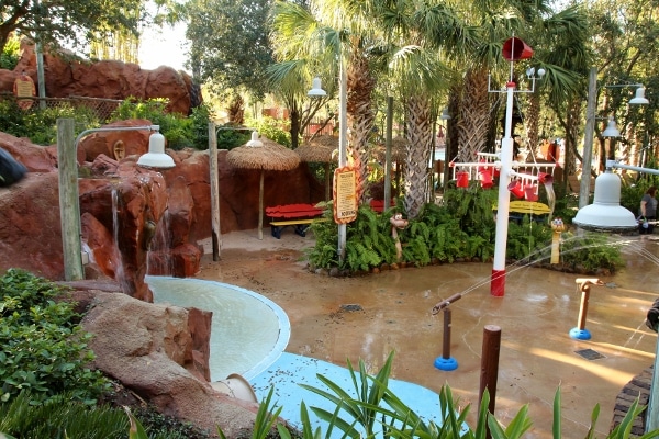 view of a splash area for children