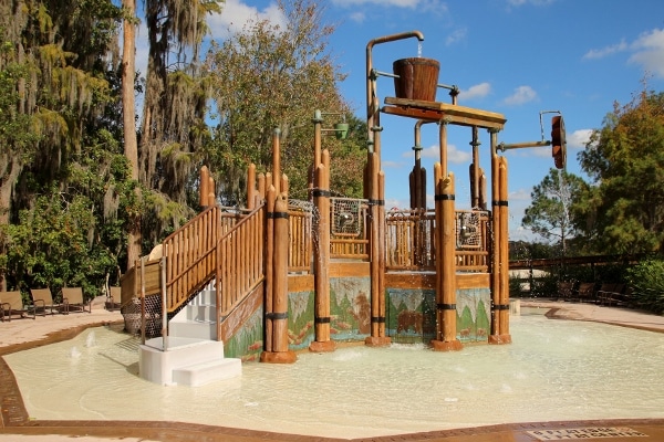 an outdoor splash area for children