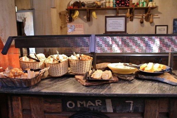 bread area of the Tusker House buffet