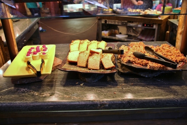 a variety of dessert options on the Tusker House buffet