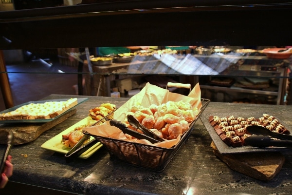 several dessert items on a buffet