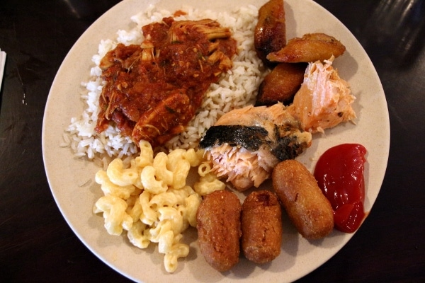 another plate of food from the Tusker House lunch buffet