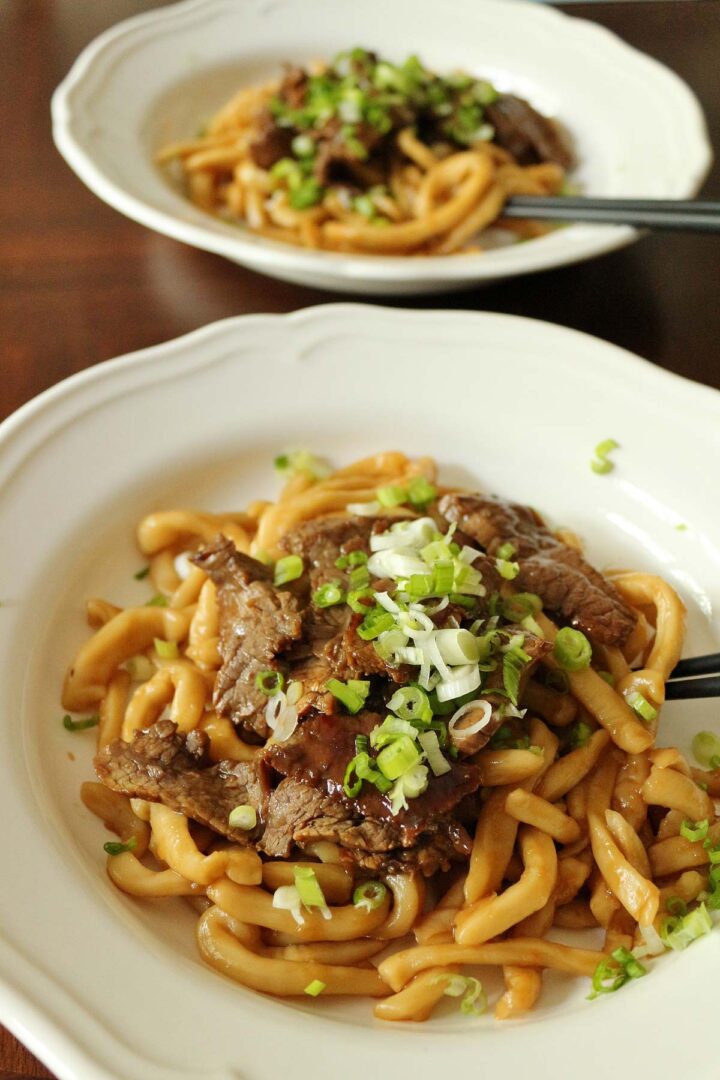Beef Teriyaki Udon Noodles Mission Food Adventure