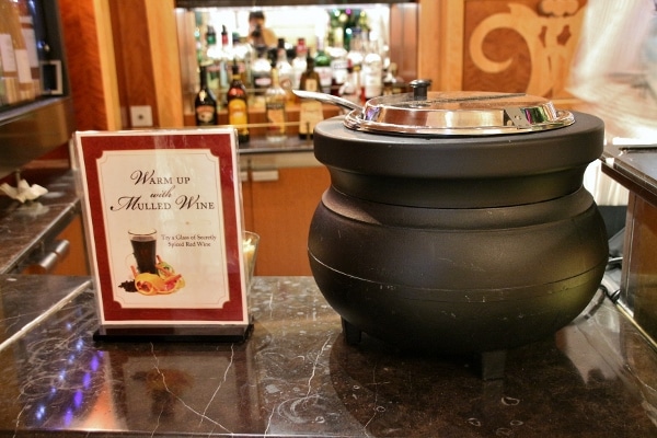 a large container of mulled wine