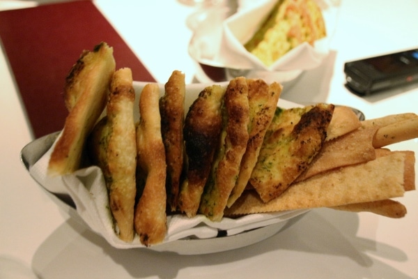 a bread basket on a table