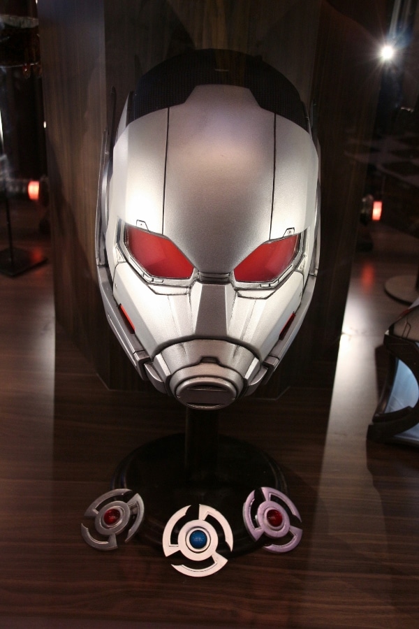 Ant-man\'s mask on display