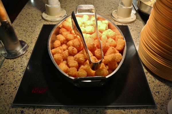 fried tater tots on a buffet