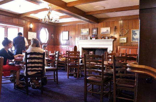 one of the dining rooms in Liberty Tree Tavern