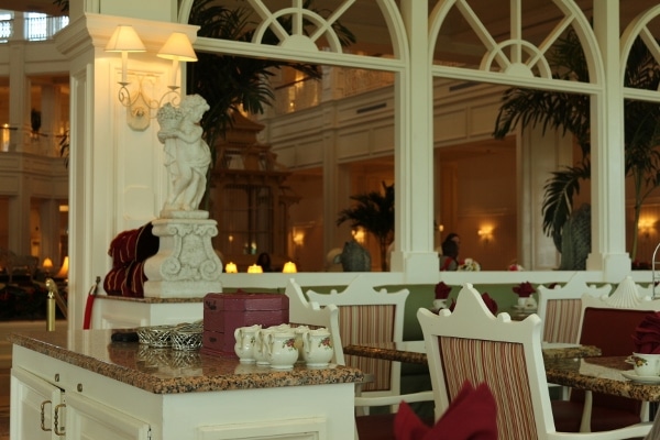 seating inside the Garden View Tea Room