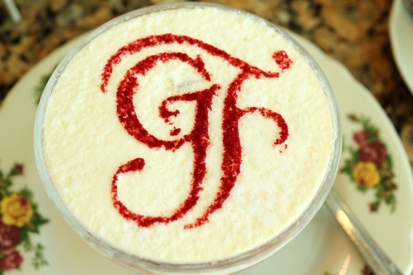 overhead view of a white surface topped with the letters GF