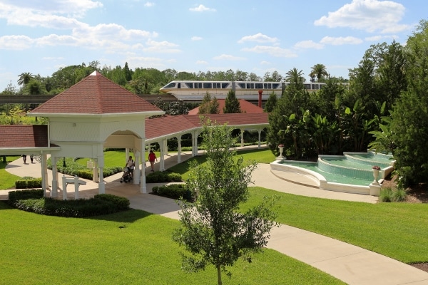 view of a monorail