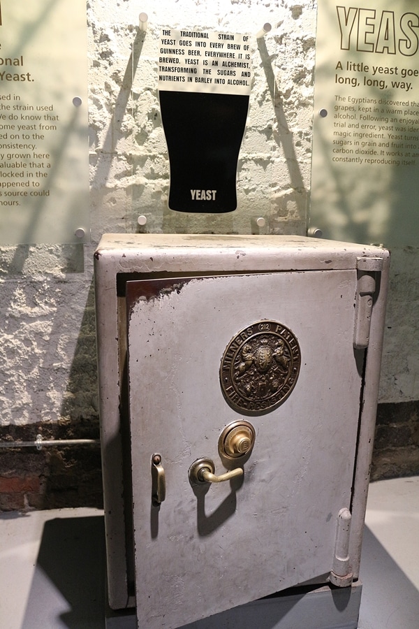 a museum display about Yeast