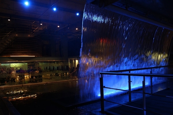 a water display in a museum