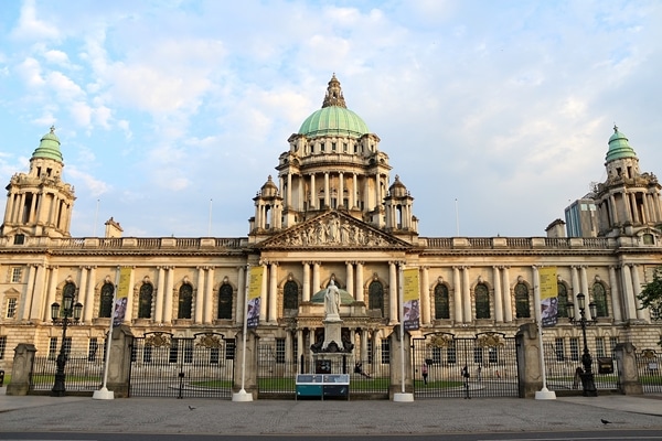 Belfast City Hall at dusk