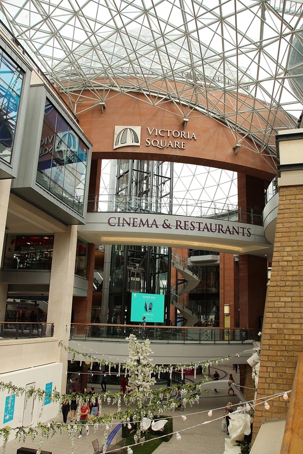 Victoria Square shopping center in Belfast