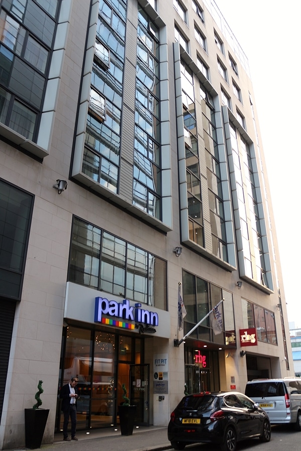 exterior of Park Inn by Radisson hotel in Belfast