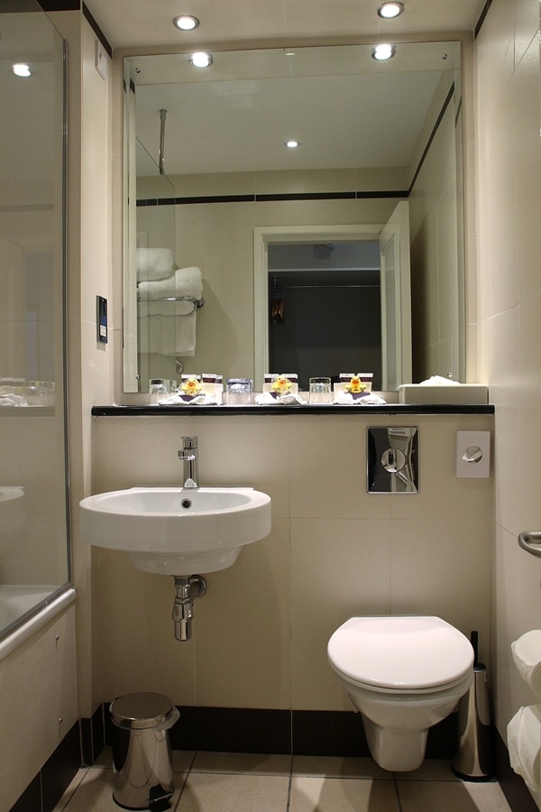 a hotel bathroom
