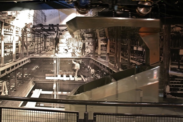 a photo inside the Titanic museum