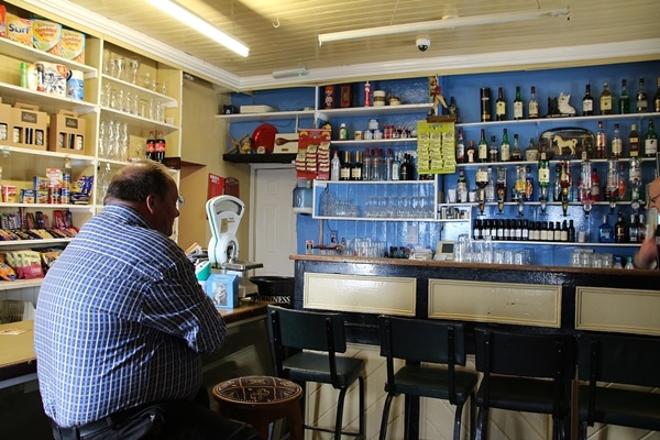 a man sitting at a bar