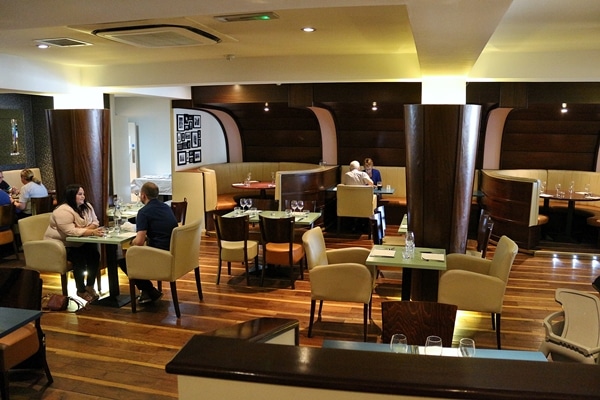 a restaurant dining room