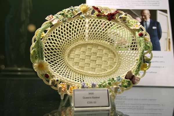 a lattice style pottery basket