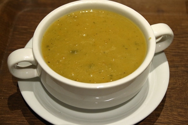 A bowl of soup